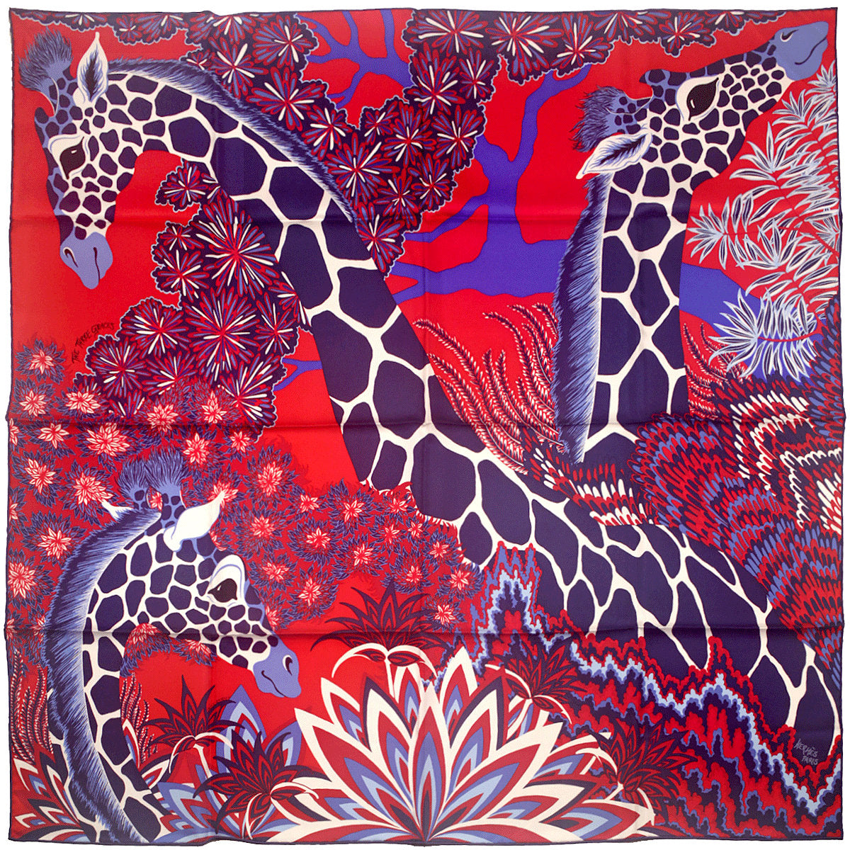 Hermes Scarf "The Three Graces" by Alice Shirley 90cm Silk | Carre Foulard