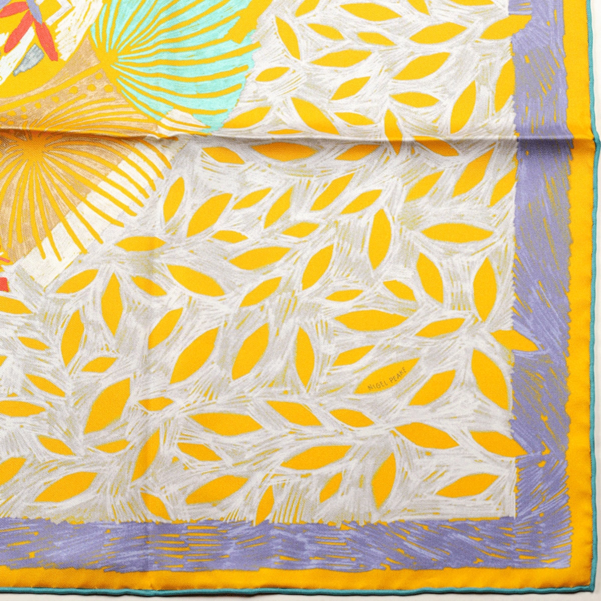 Hermes Scarf "Chacun Fait Son Nid" by Nigel Peake 90cm Silk | Carre Foulard