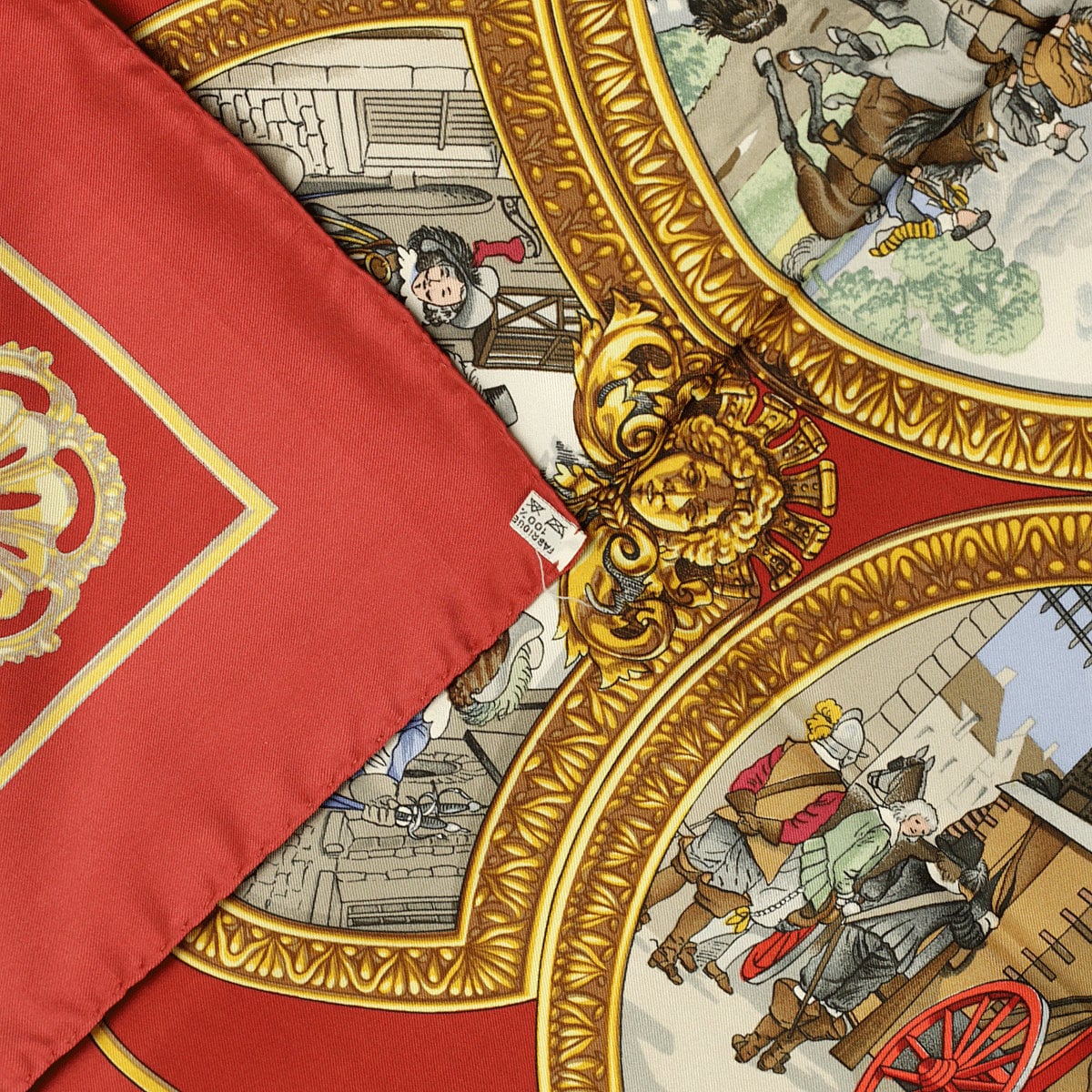 Hermes Scarf "Les Trois Mousquetaires" by Philippe Ledoux 90cm Silk | Carre Foulard