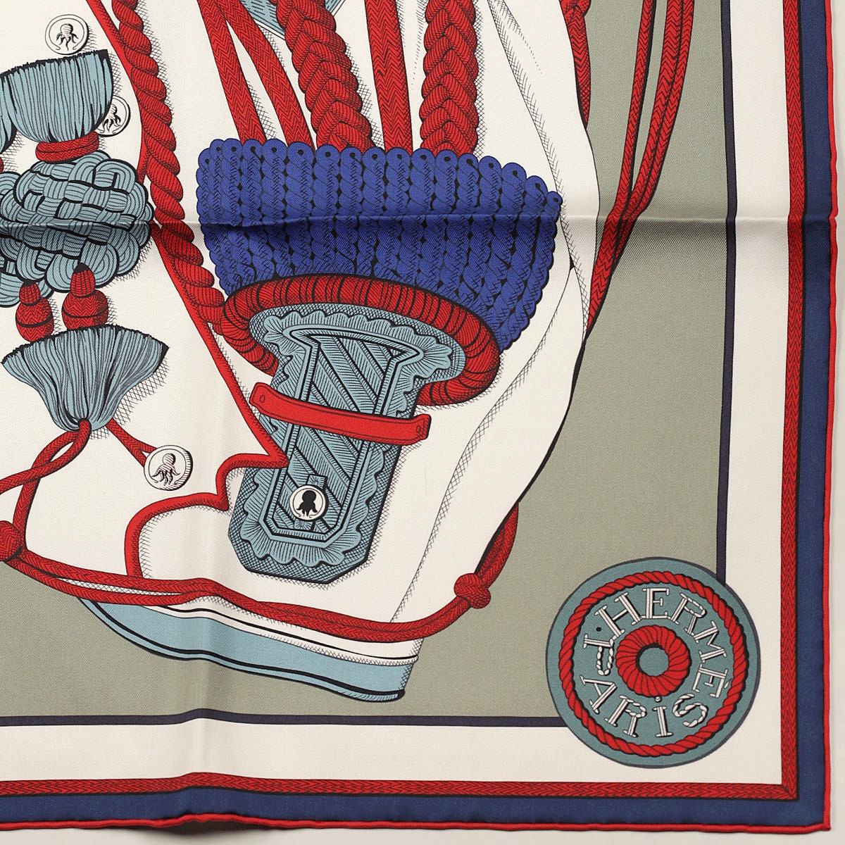 Hermes Scarf "Zouaves et Dragons" by Virginie Jamin 90cm Silk | Foulard Carre