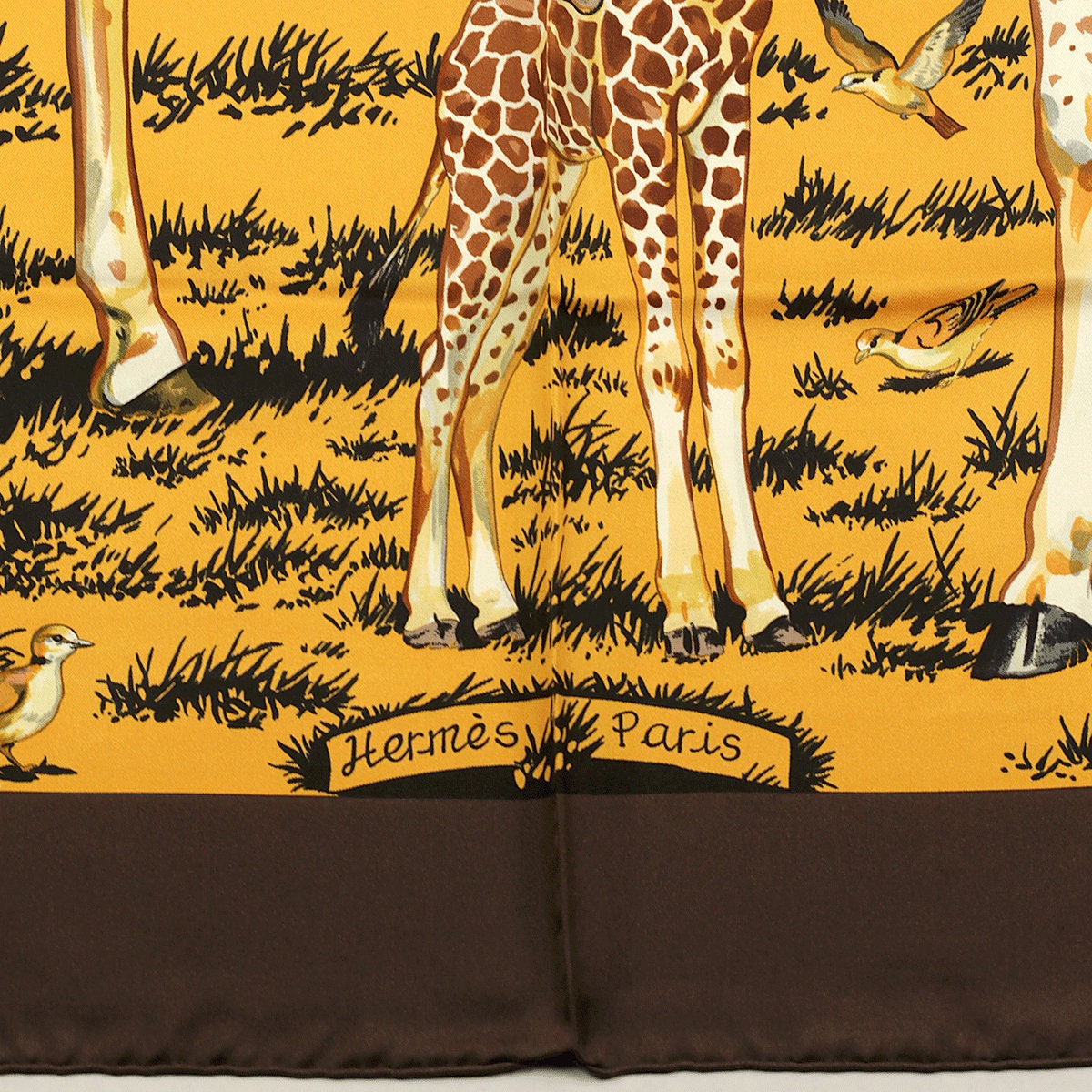 Hermes Scarf "Les Girafes" by Robert Dallet 90cm Silk | Grail Carre