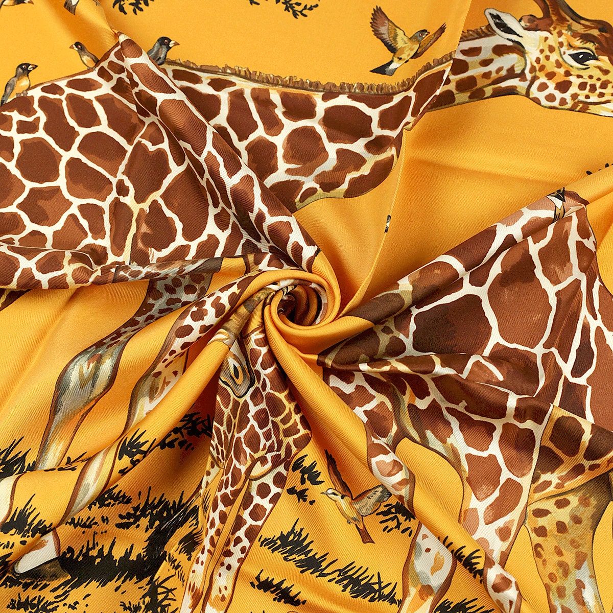 Hermes Scarf "Les Girafes" by Robert Dallet 90cm Silk | Grail Carre