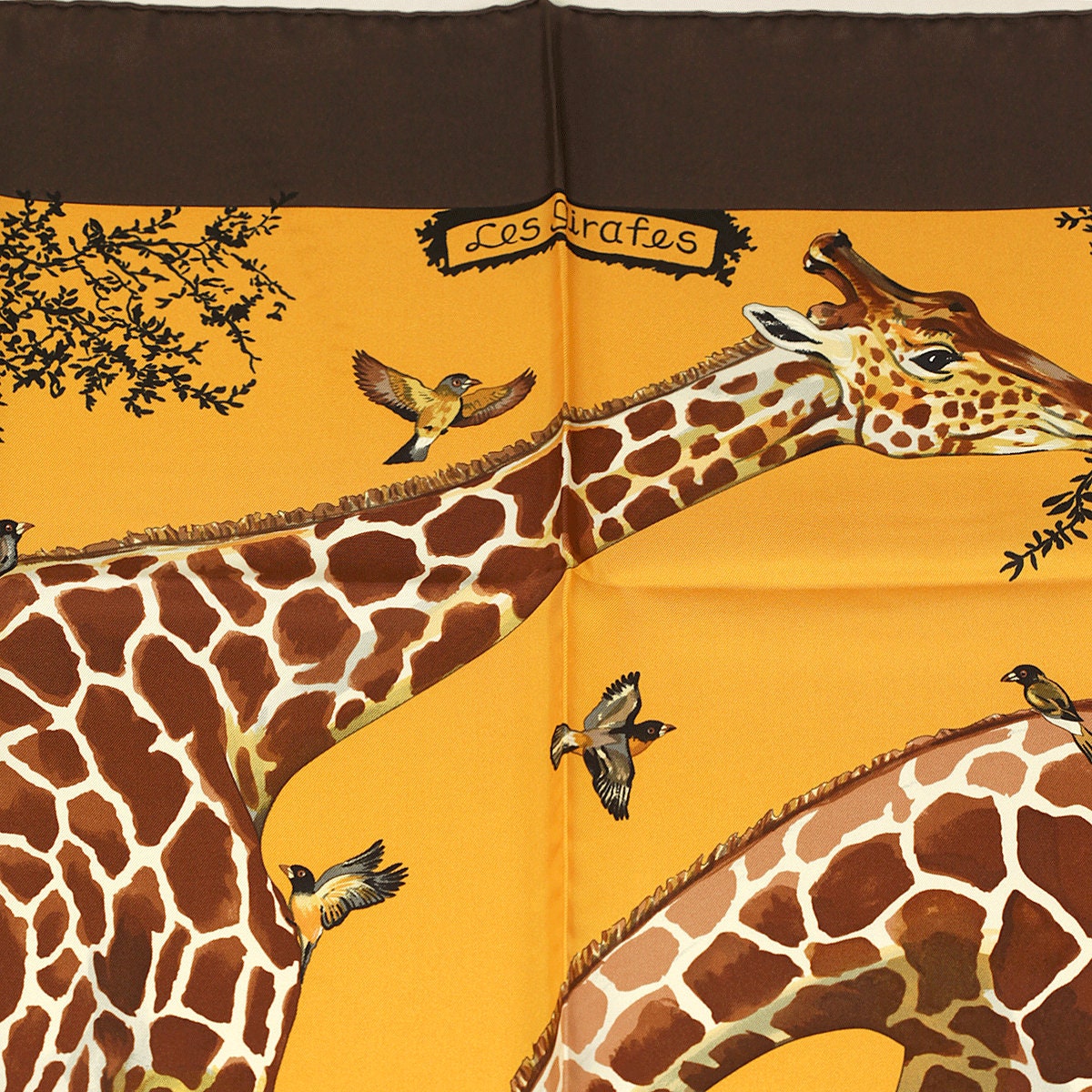 Hermes Scarf "Les Girafes" by Robert Dallet 90cm Silk | Grail Carre