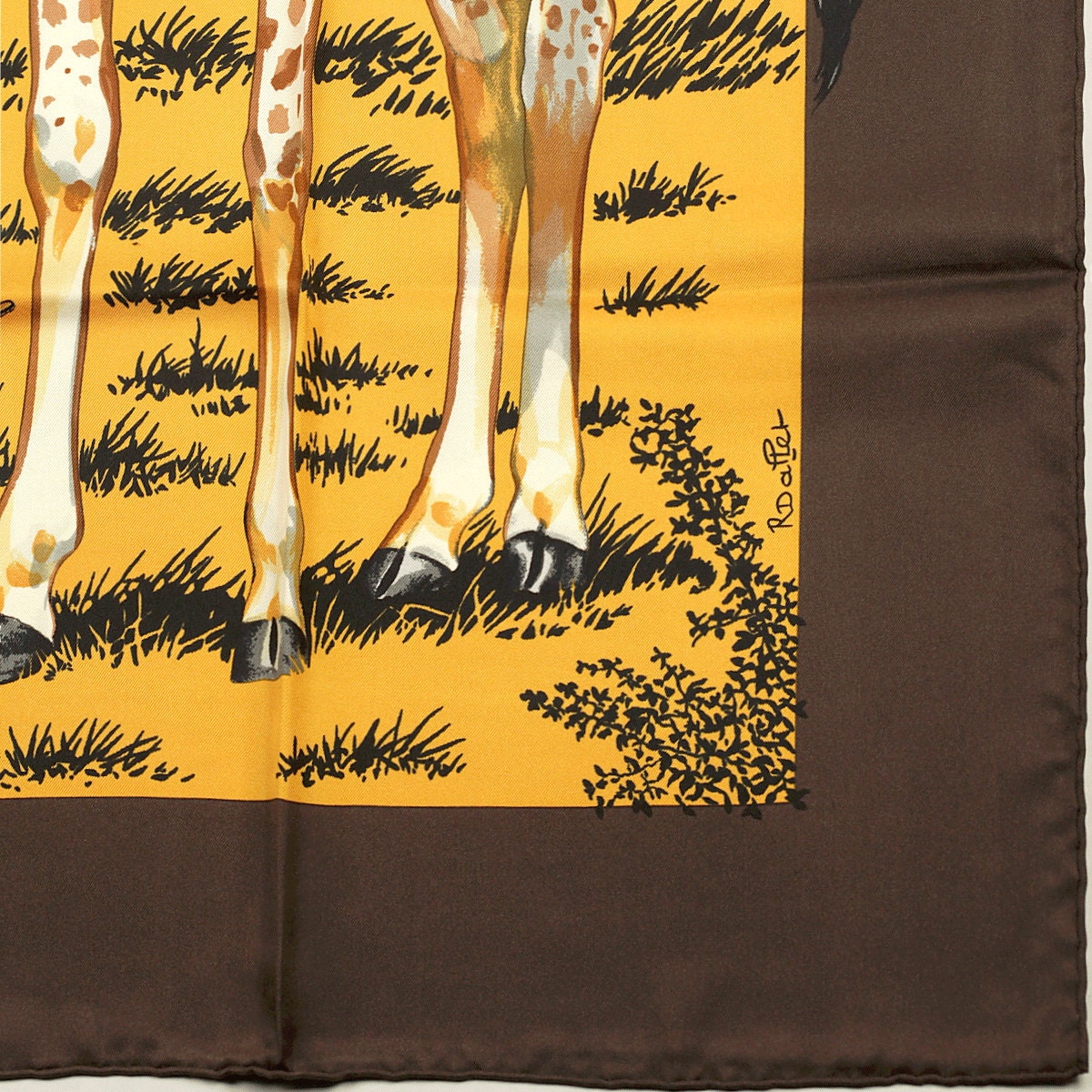 Hermes Scarf "Les Girafes" by Robert Dallet 90cm Silk | Grail Carre