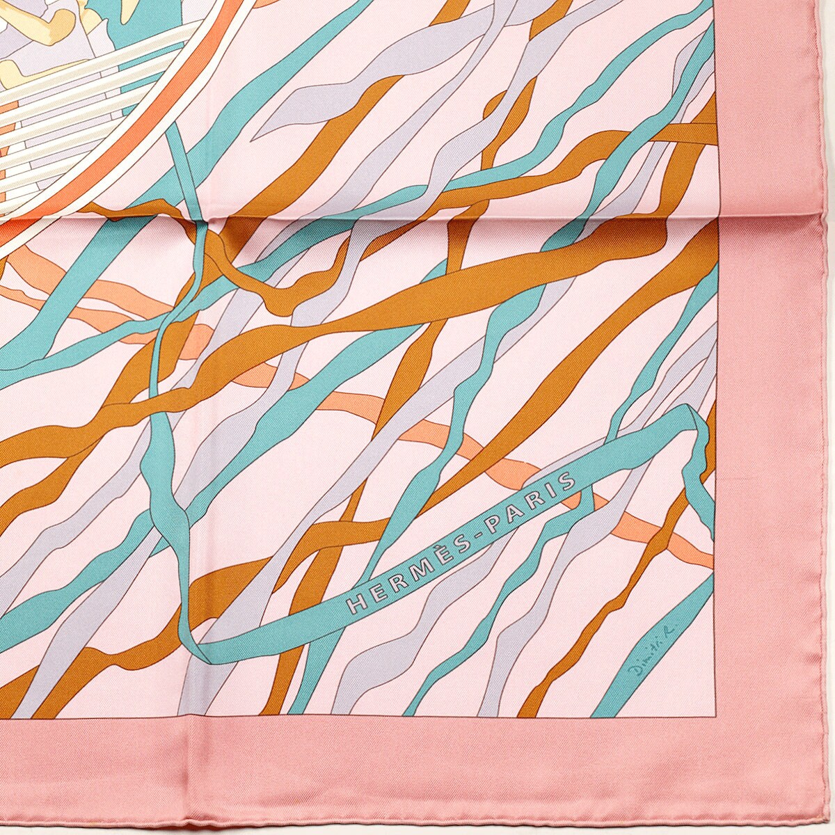 Hermes Scarf "En Avant Toute" by Dimitri Rybaltchenko 90cm Silk | Carre Foulard