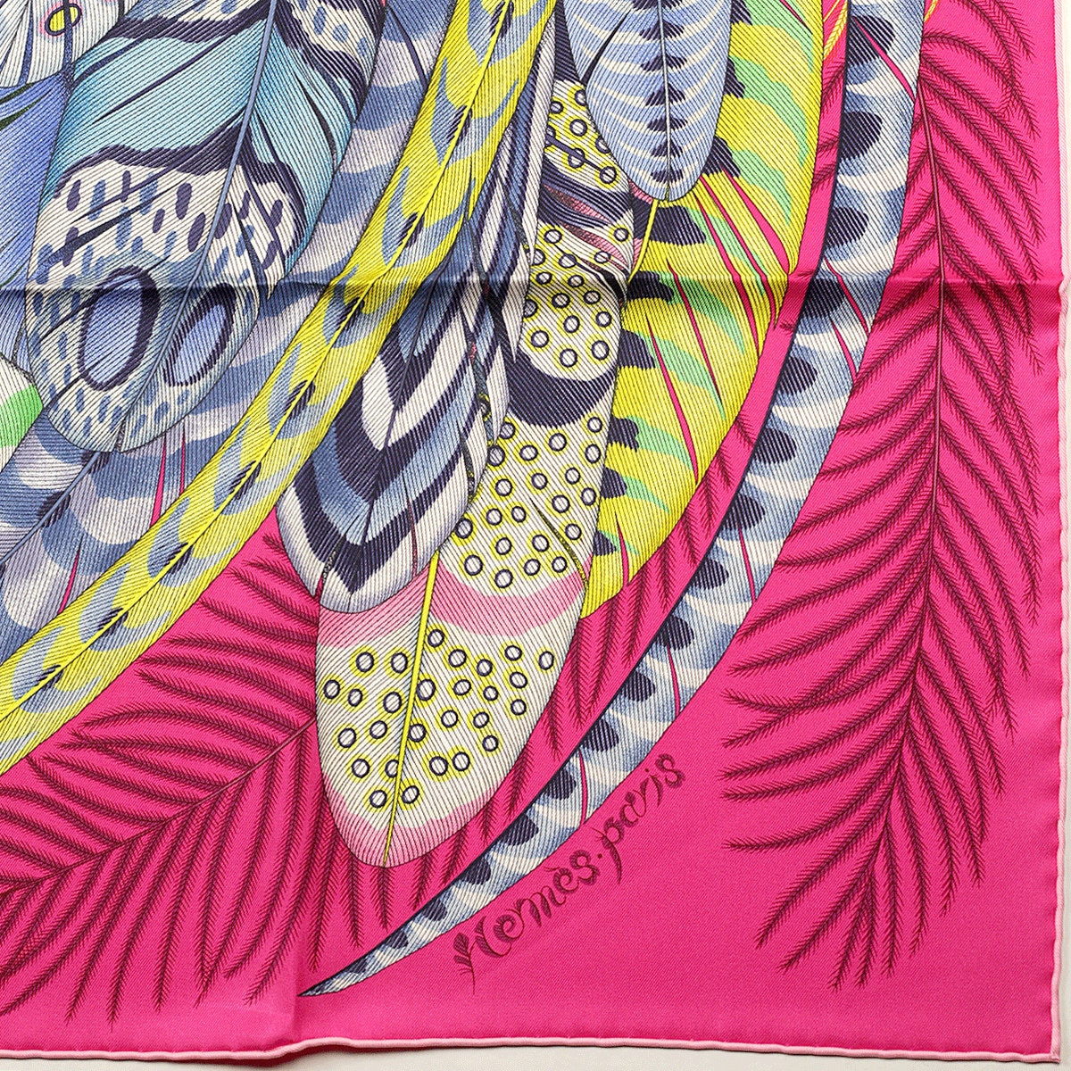 HERMES シルクスカーフ PLUMES Hermes Scarf 