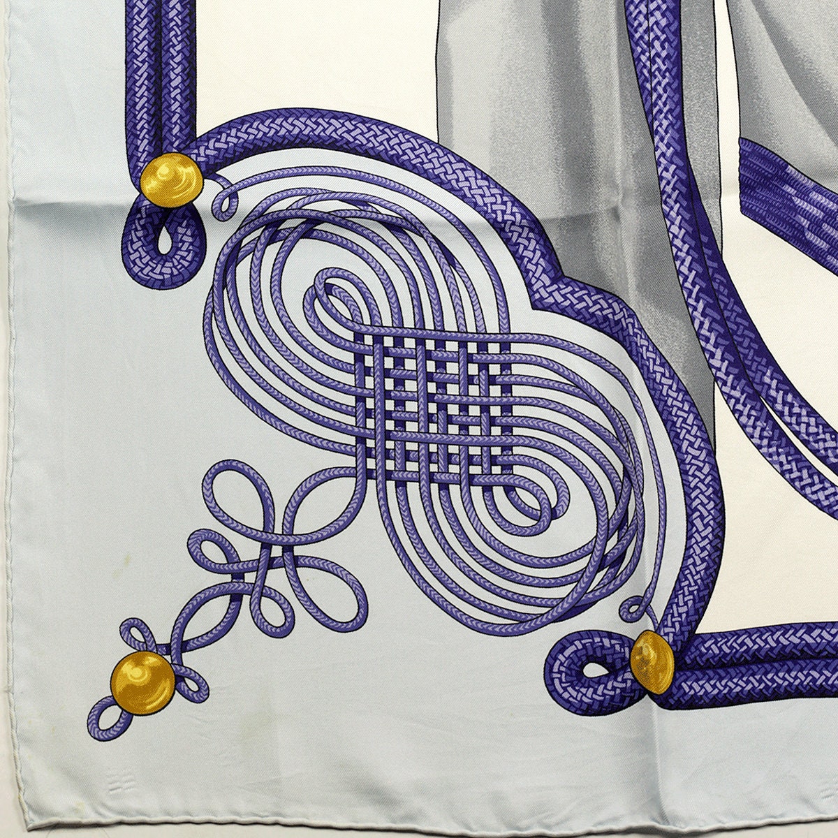 Hermes Scarf "Brandebourgs" by Caty Latham Vintage 90cm Silk | Foulard Carre