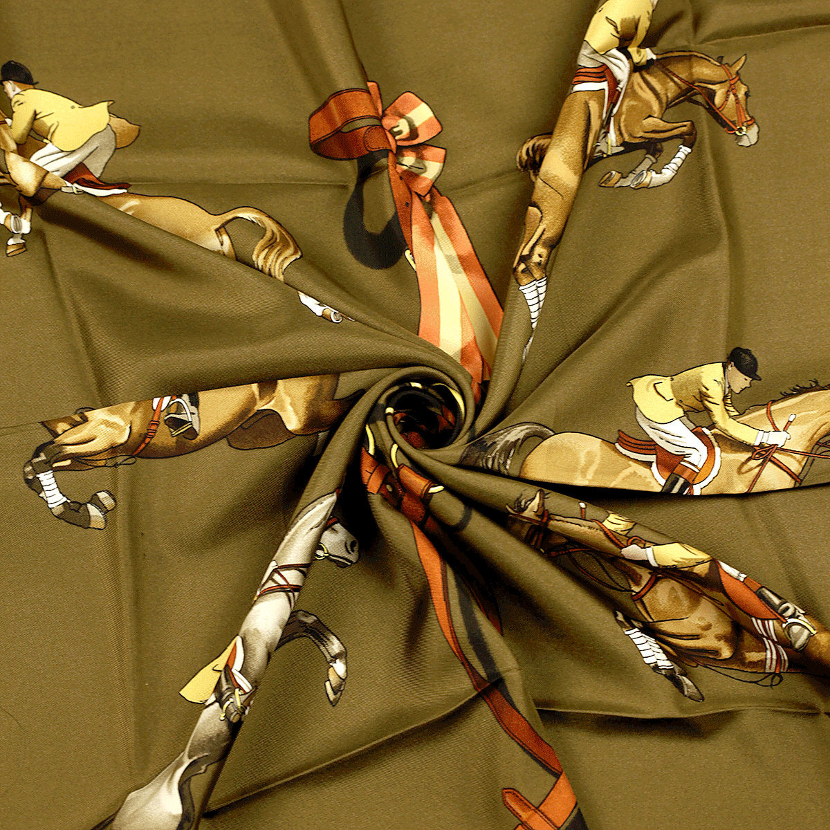 Hermes Scarf "Jumping" by Philippe Ledoux 90cm Silk | Carre Foulard