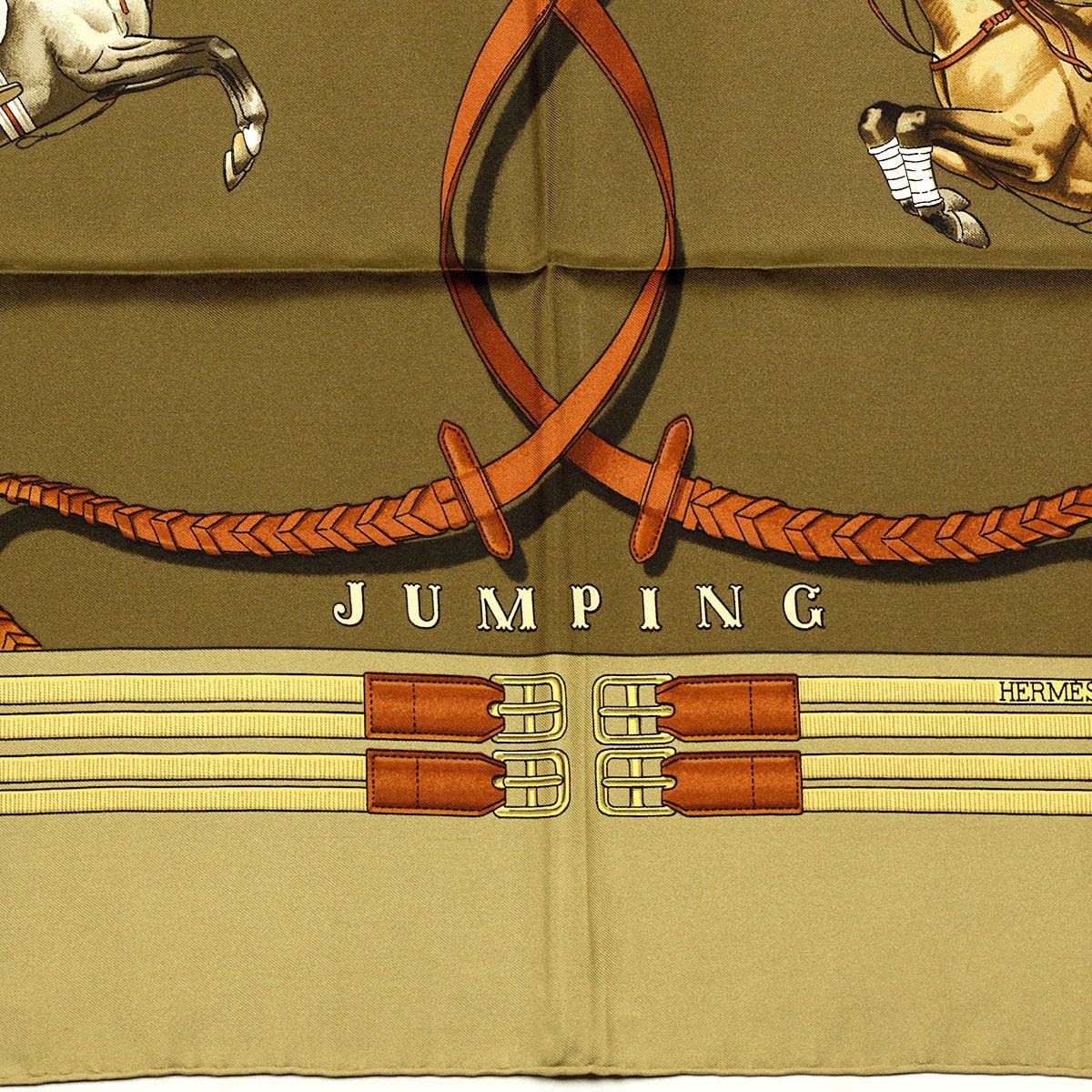 Hermes Scarf "Jumping" by Philippe Ledoux 90cm Silk | Carre Foulard