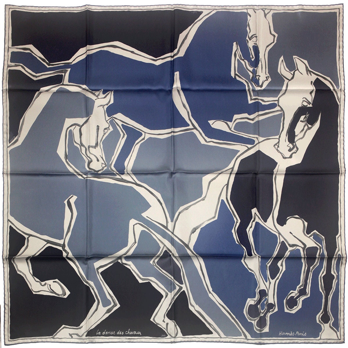 Hermes Scarf "La Danse des Chevaux" by Jean-Louis Sauvat 90cm Silk | NWT