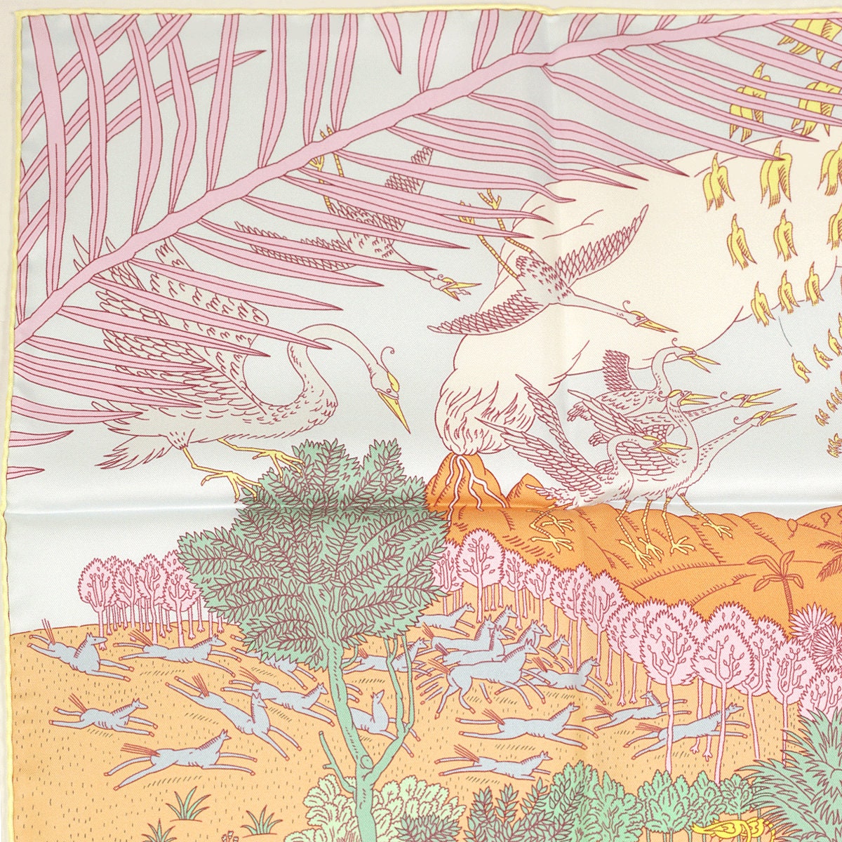 Hermes Scarf "Les Carnaval des Animaux" by Thibaut Huchard 90cm Silk | Carre Foulard