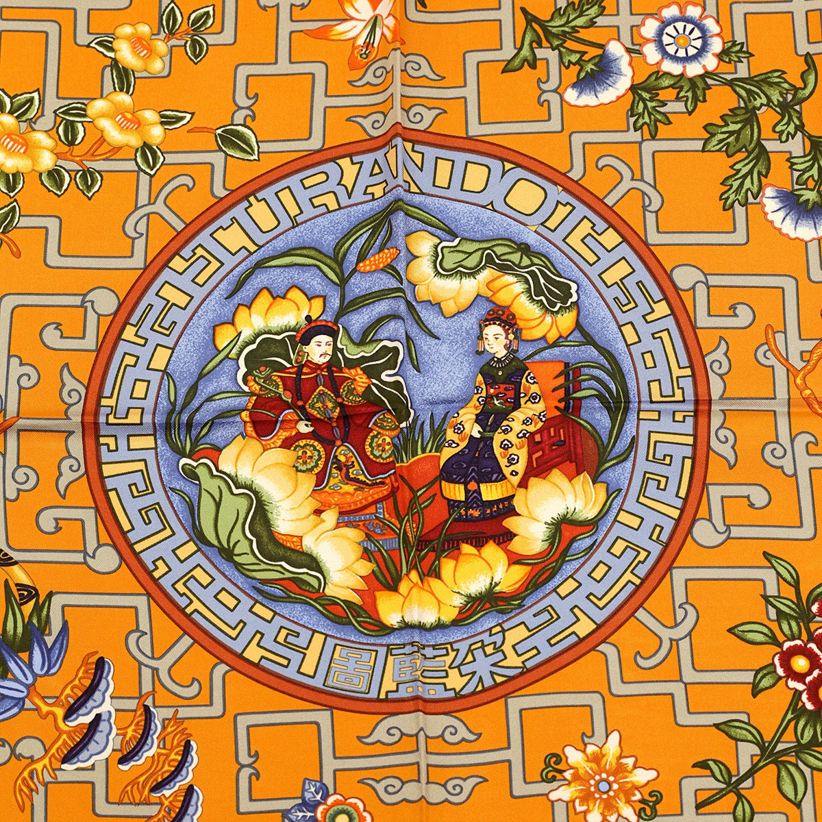 Hermes Scarf "Turandot" by Natsuno Hidaka 90cm Silk | Grail