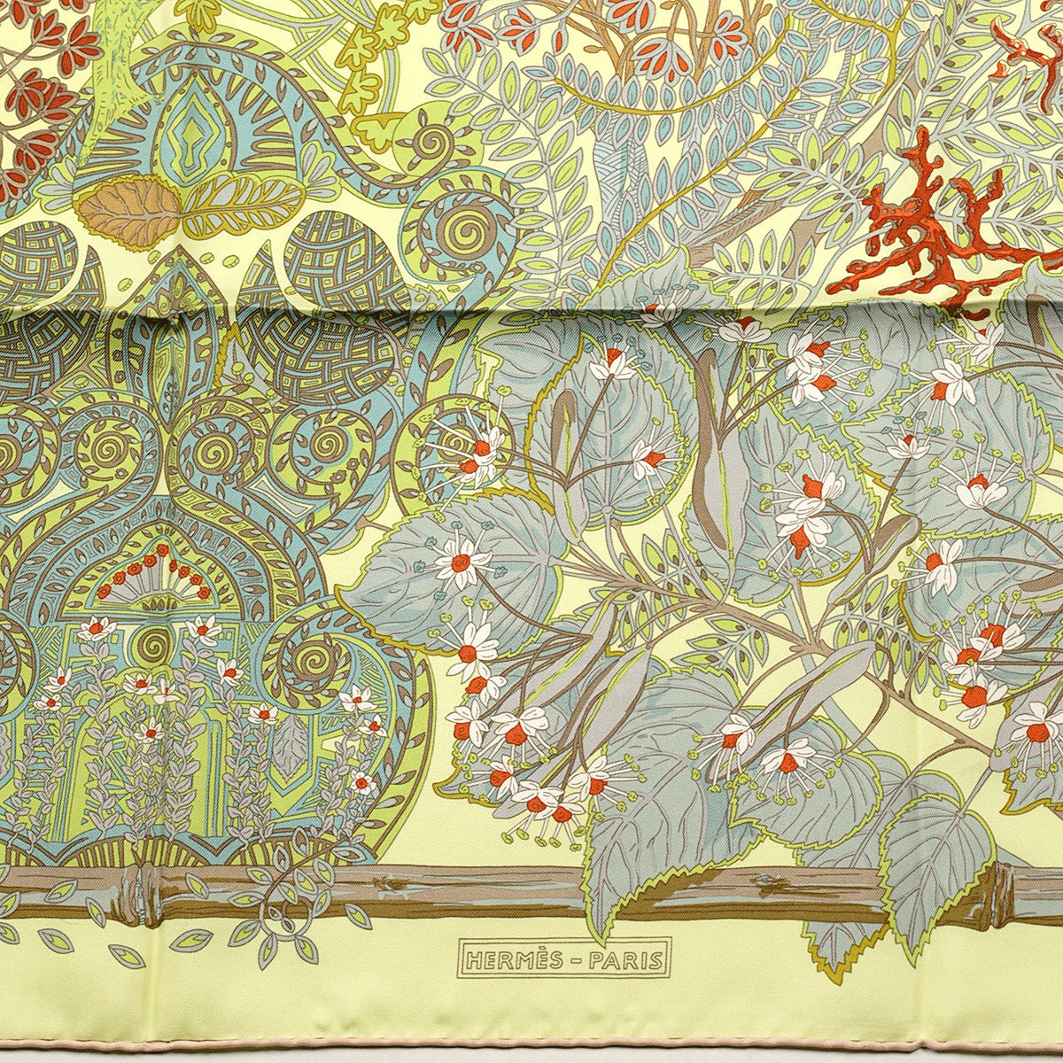 Hermes Scarf "Mythes et Metamorphoses" by Annie Faivre 90cm Silk | Carre Foulard