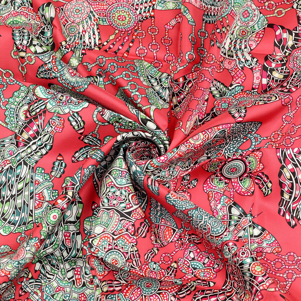 Hermes Scarf "La Legende de la Foret" by Emeline Piot 90cm Silk | Foulard Carre