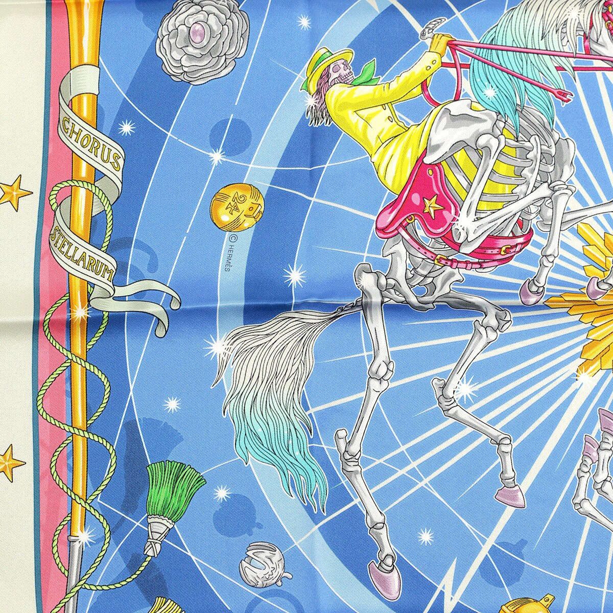 Hermes Scarf "Chorus Stellarum" by Daiske Nomura 70cm Silk | Carre Foulard