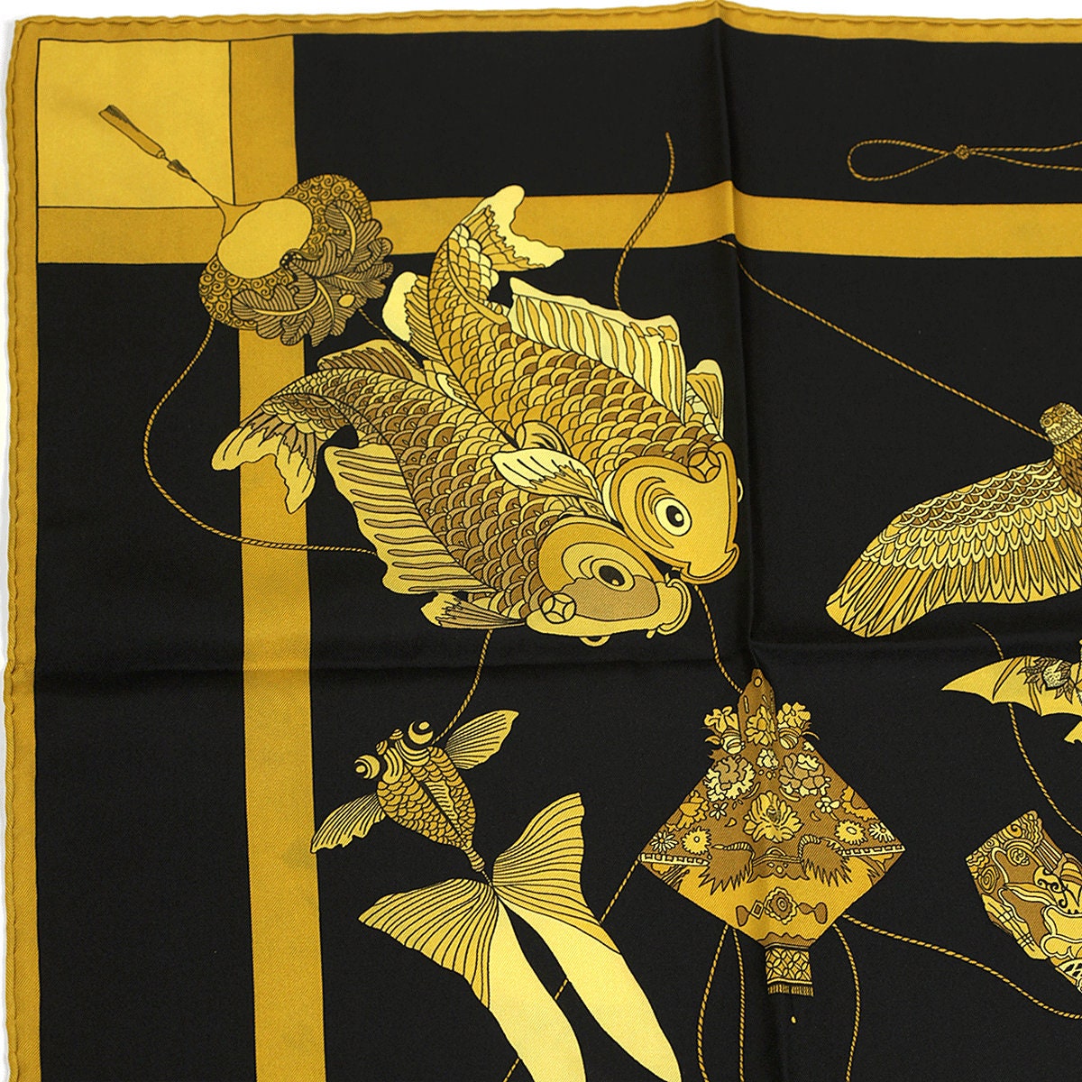 Hermes Scarf "Soies Volantes" by Loic Dubigeon 90cm Silk