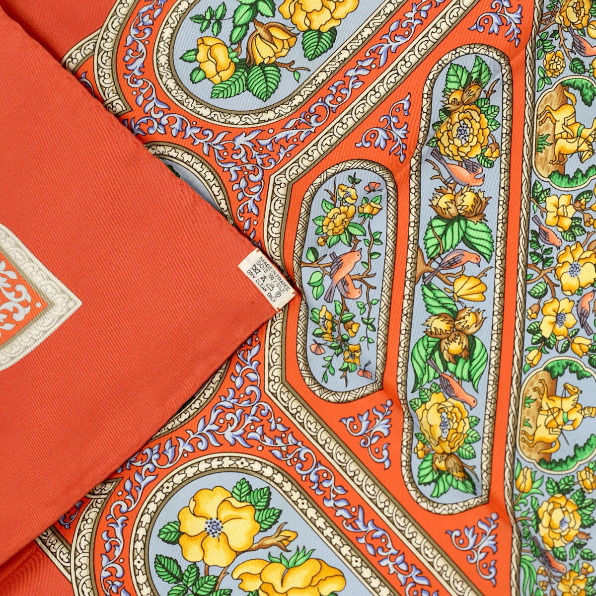 Hermes Scarf "Qalamdan" by Catherine Baschet Vintage 90cm Silk | Foulard Carre