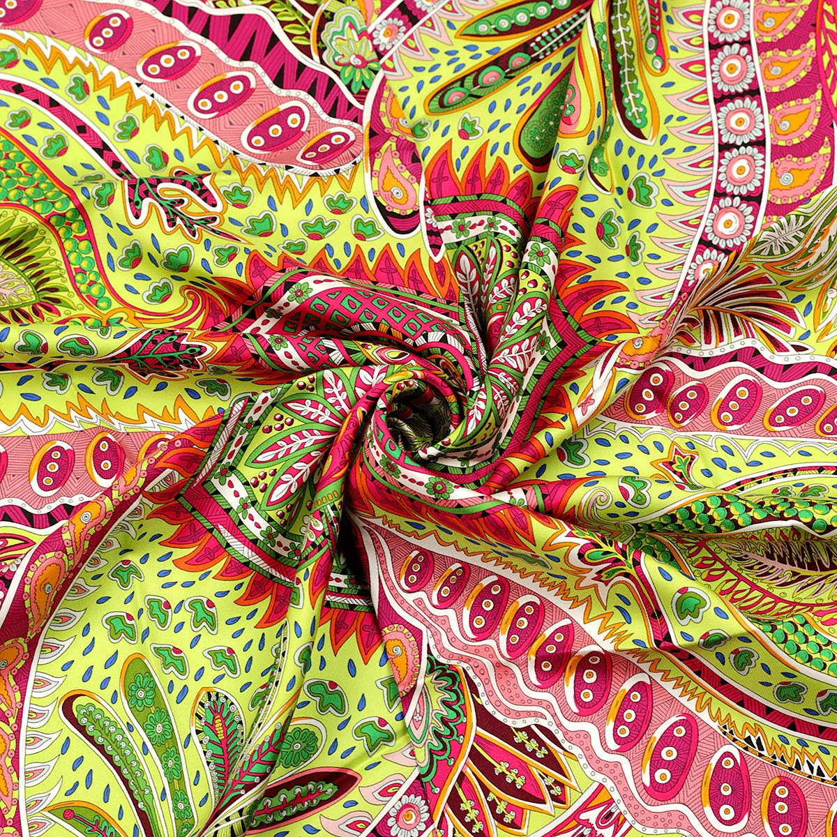 Hermes Scarf "Le Jardin de la Maharani" by Annie Faivre 90cm Silk | Carre Foulard