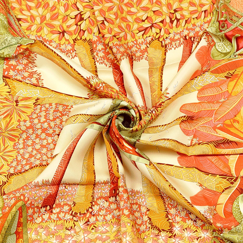 Hermes Scarf "Ombres et Lumieres" by Annie Faivre 90cm Silk | Carre Foulard