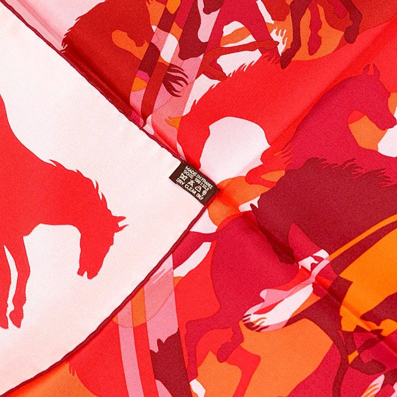 Hermes Scarf "Ex-Libris en Camouflage" by Benoit Pierre Emery 90cm Silk | Carre Foulard