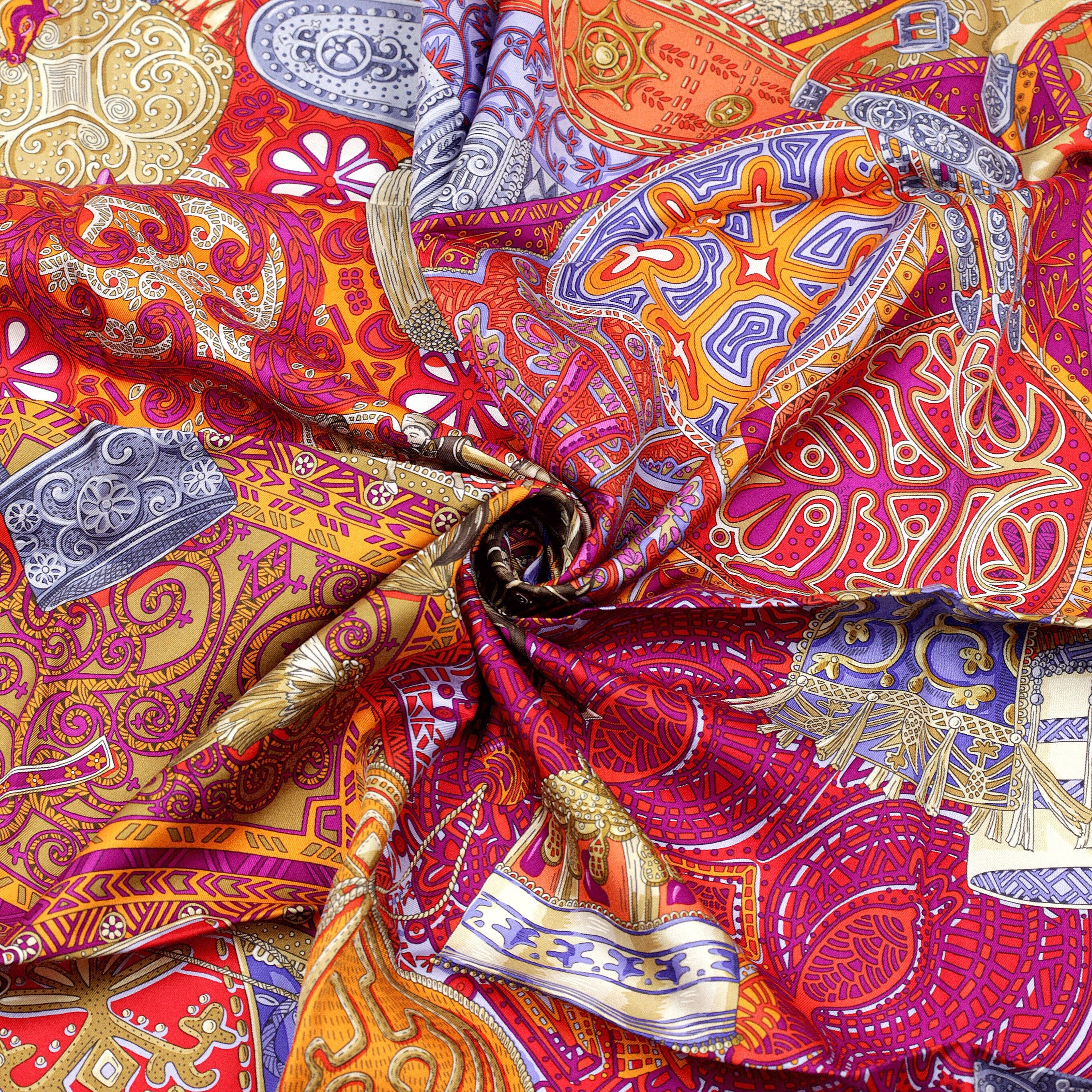 Hermes Scarf "Cavaliers du Caucase" by Annie Faivre 90cm Silk | Carre Foulard