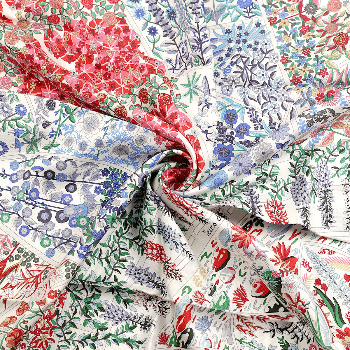 Hermes Scarf "Fleurs de Giverny" by Christine Henry 90cm Silk | Carre Foulard