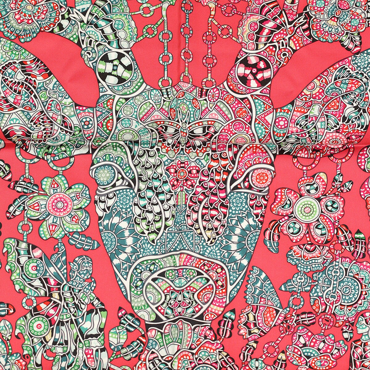 Hermes Scarf "La Legende de la Foret" by Emeline Piot 90cm Silk | Foulard Carre