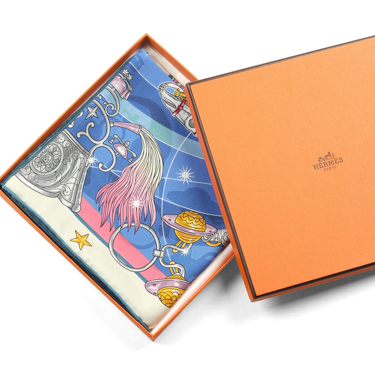 Hermes Scarf "Chorus Stellarum" by Daiske Nomura 70cm Silk | Carre Foulard