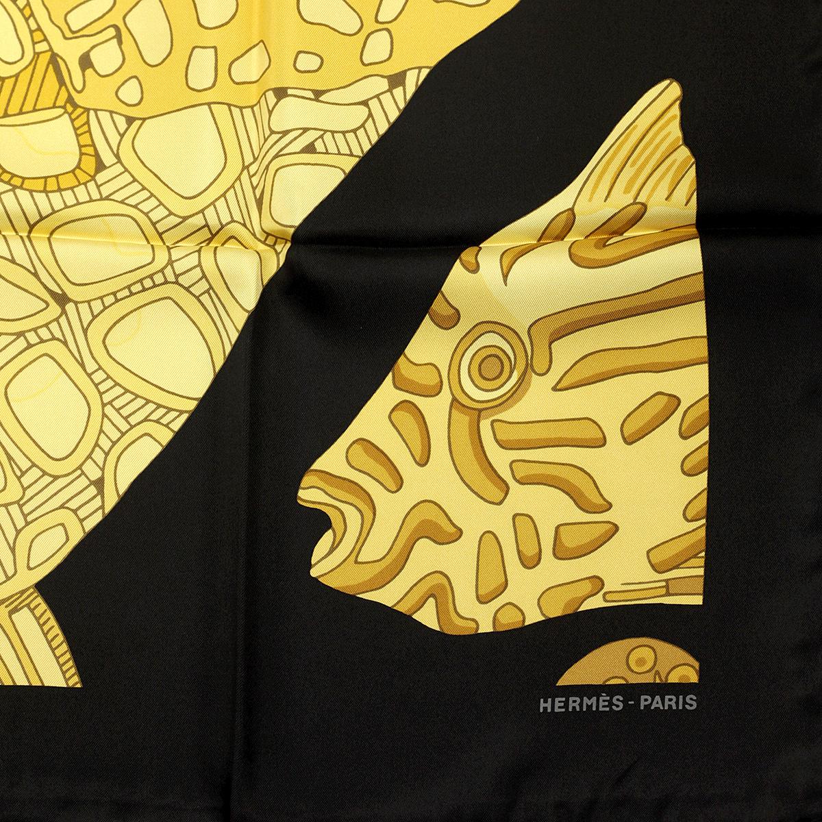 Hermes Scarf "Grands Fonds II" by Annie Faivre 90cm Silk | Carre Foulard