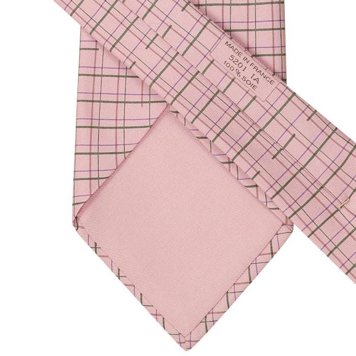 Hermes Men's Silk Tie Geometric Pattern 5201 | Necktie Cravate