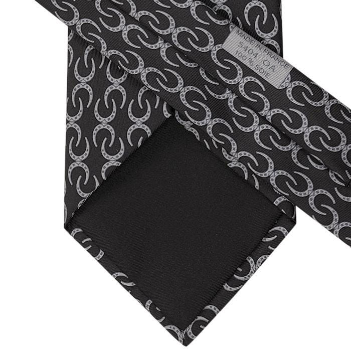 Hermes Men's Silk Tie Horseshoe Pattern 5404 | Necktie Cravate