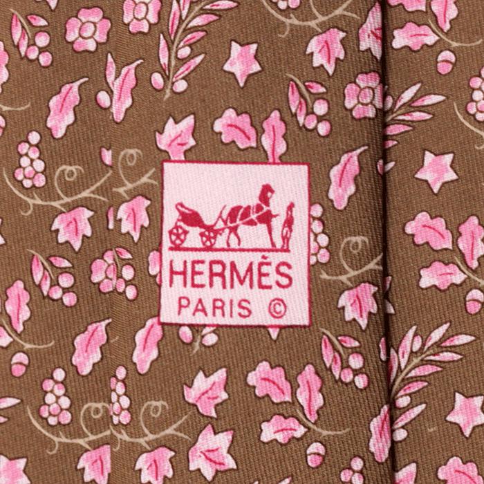 Hermes Men's Silk Tie Grape Patterns Pattern 7934 | Necktie Cravate