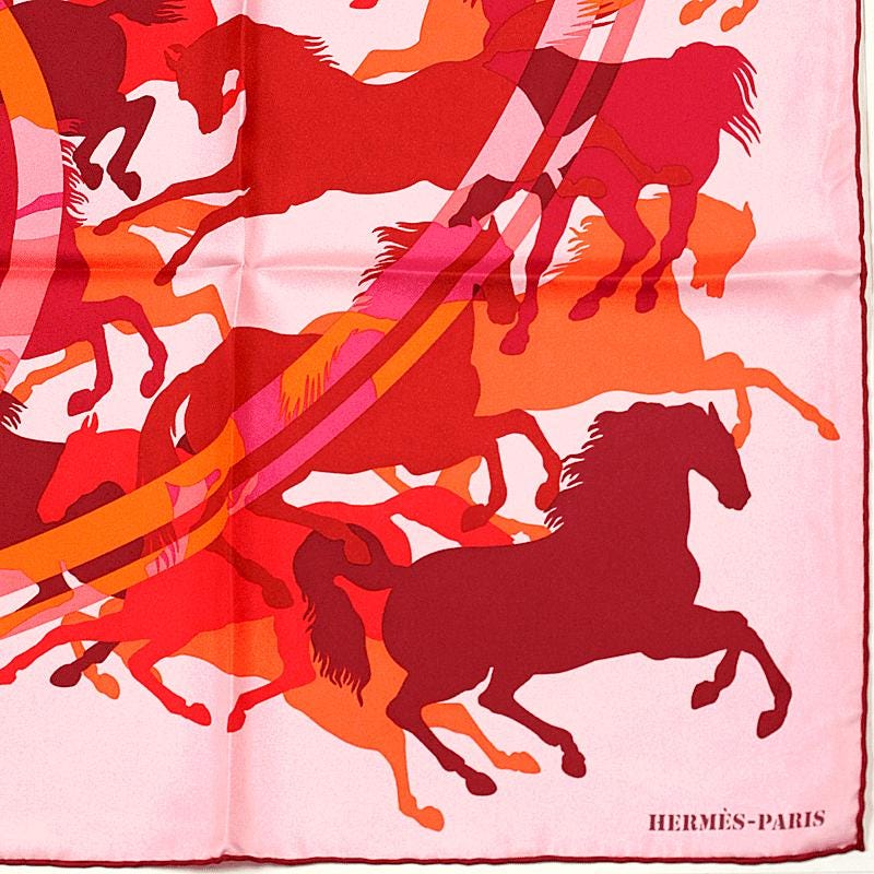 Hermes Scarf "Ex-Libris en Camouflage" by Benoit Pierre Emery 90cm Silk | Carre Foulard