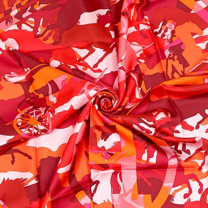 Hermes Scarf "Ex-Libris en Camouflage" by Benoit Pierre Emery 90cm Silk | Carre Foulard