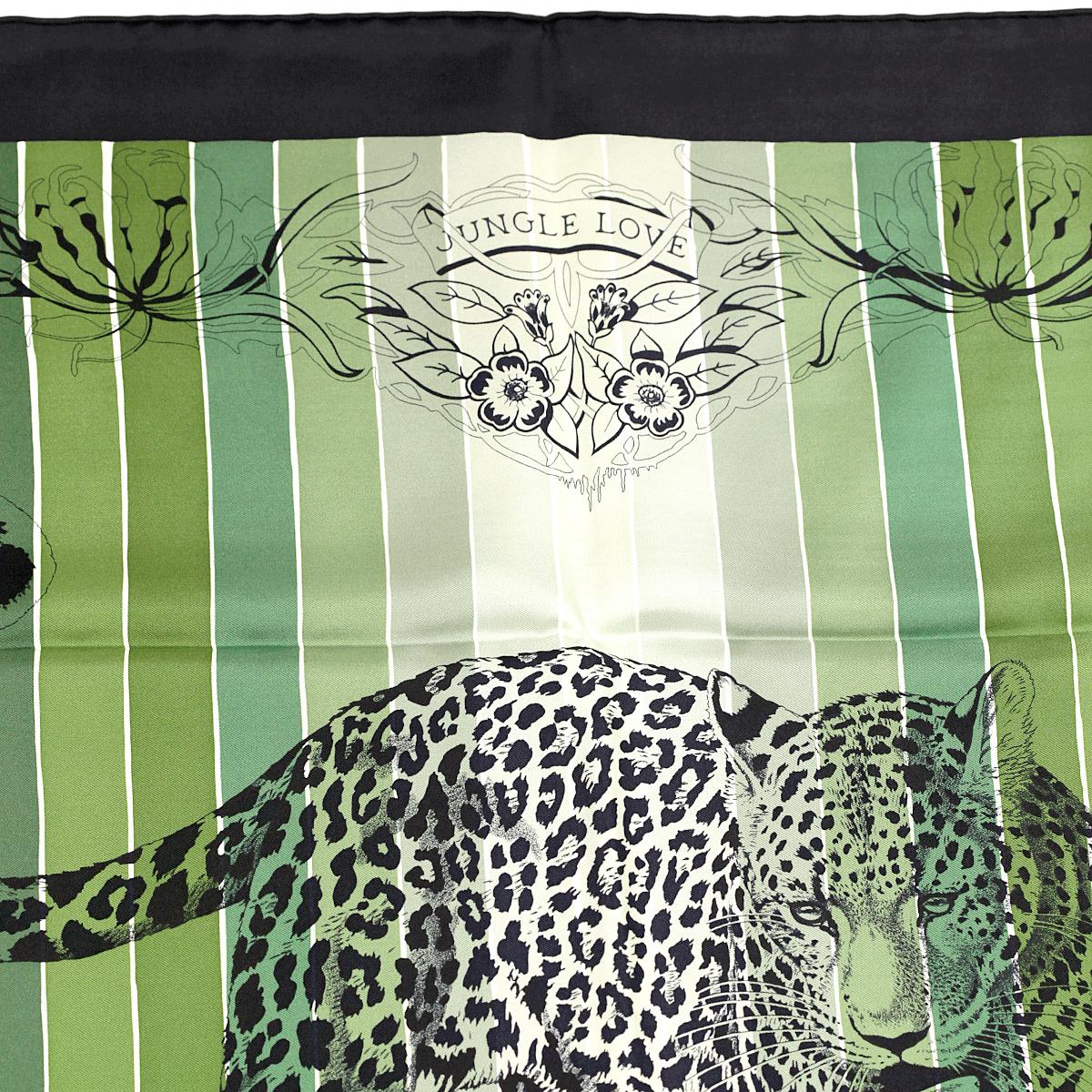 Hermes Scarf "Jungle Love" by Robert Dallet 90cm Silk