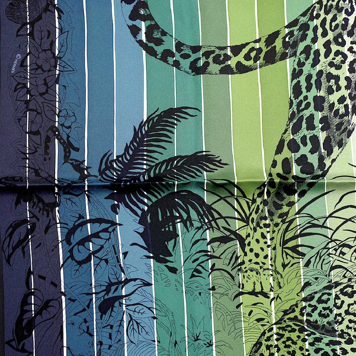 Hermes Scarf "Jungle Love" by Robert Dallet 90cm Silk