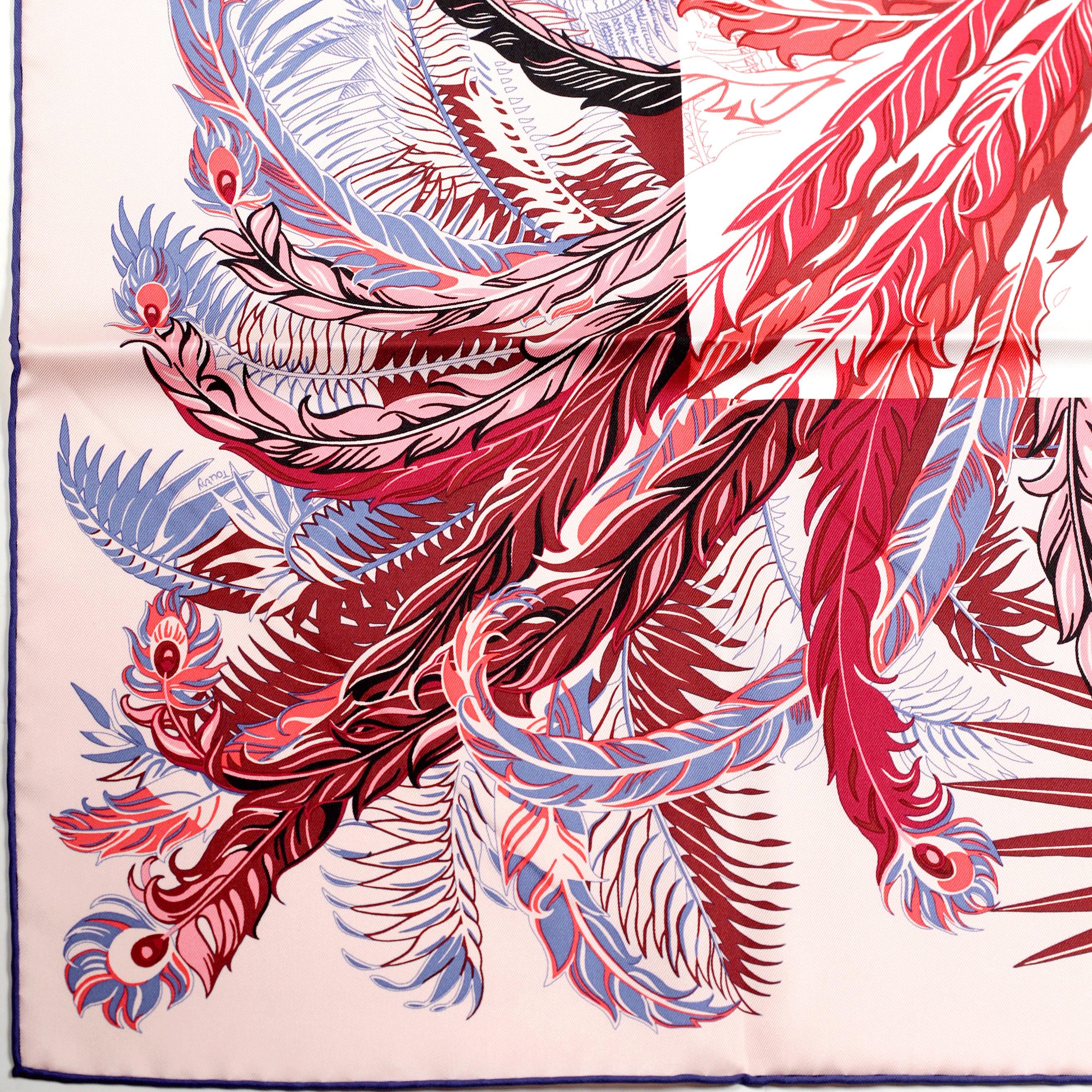 Hermes Scarf "Mythiques Phoenix" by Laurence Bourthoumieux 90cm Silk | Carre Foulard