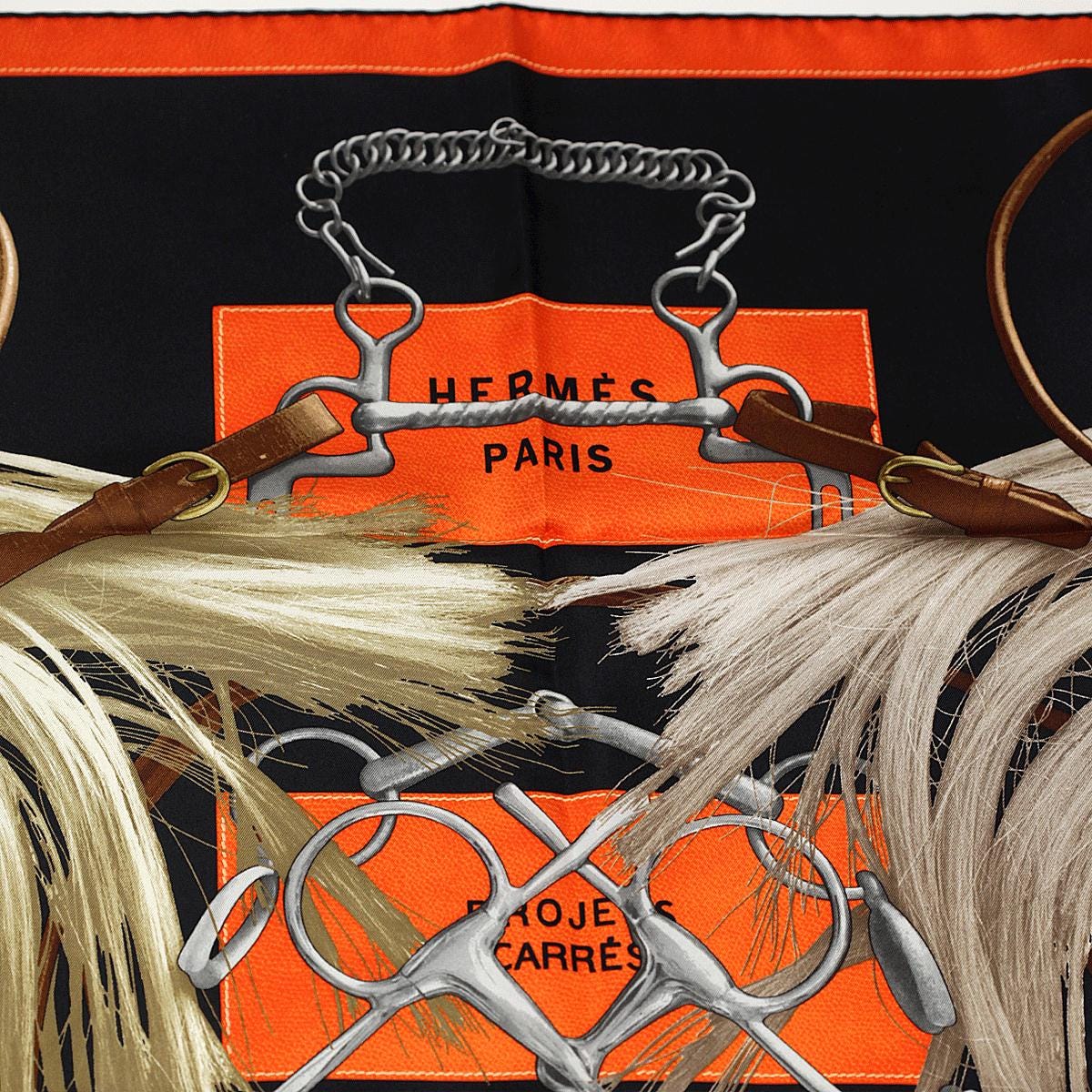 Hermes Scarf "Projets Carres" by Henri d'Origny 90cm Silk | Carre Foulard