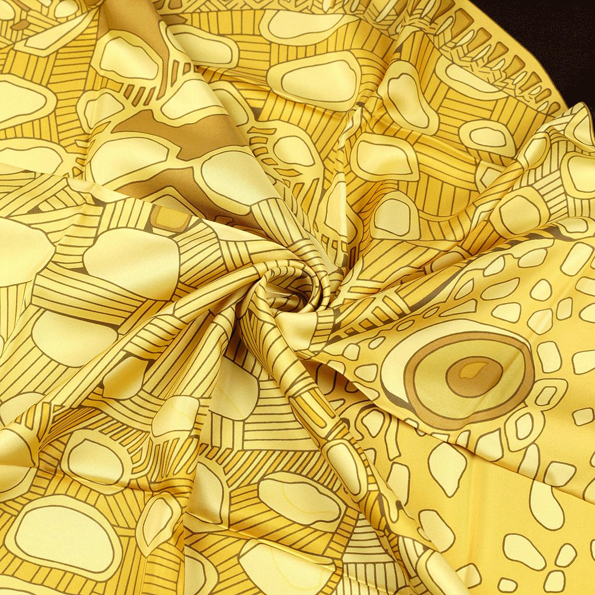 Hermes Scarf "Grands Fonds II" by Annie Faivre 90cm Silk | Carre Foulard