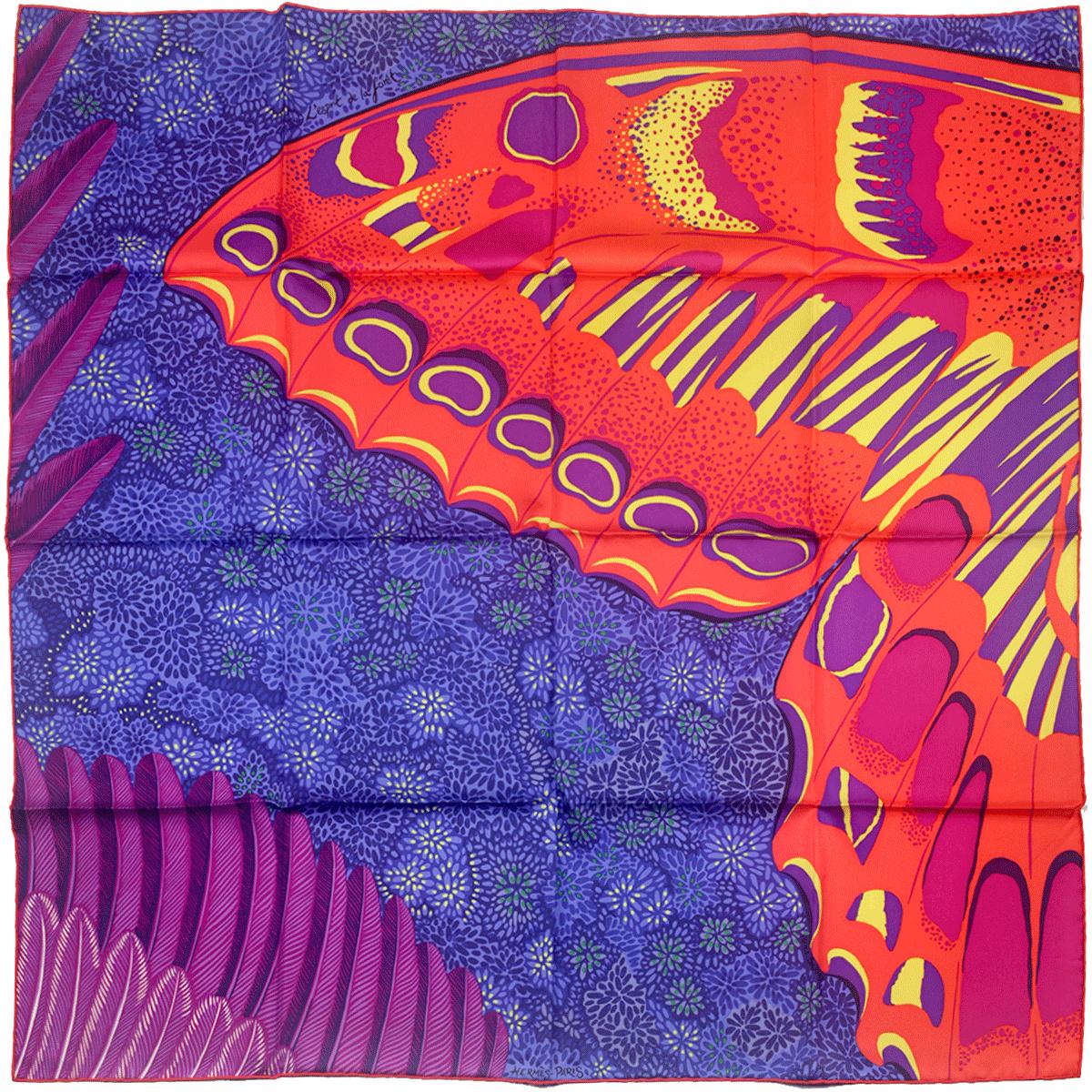 Hermes Scarf "L'Esprit de la Foret" by Alice Shirley 90cm Silk | Carre Foulard