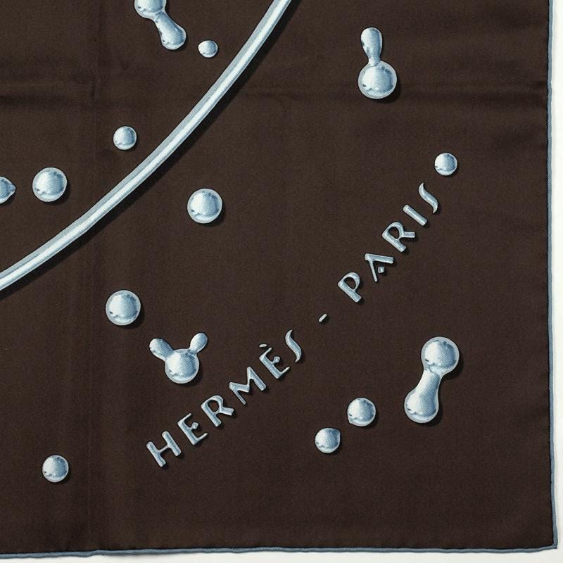 Hermes Scarf "Vif Argent" by Dimitri Rybaltchenko 90cm Silk | Carre Foulard