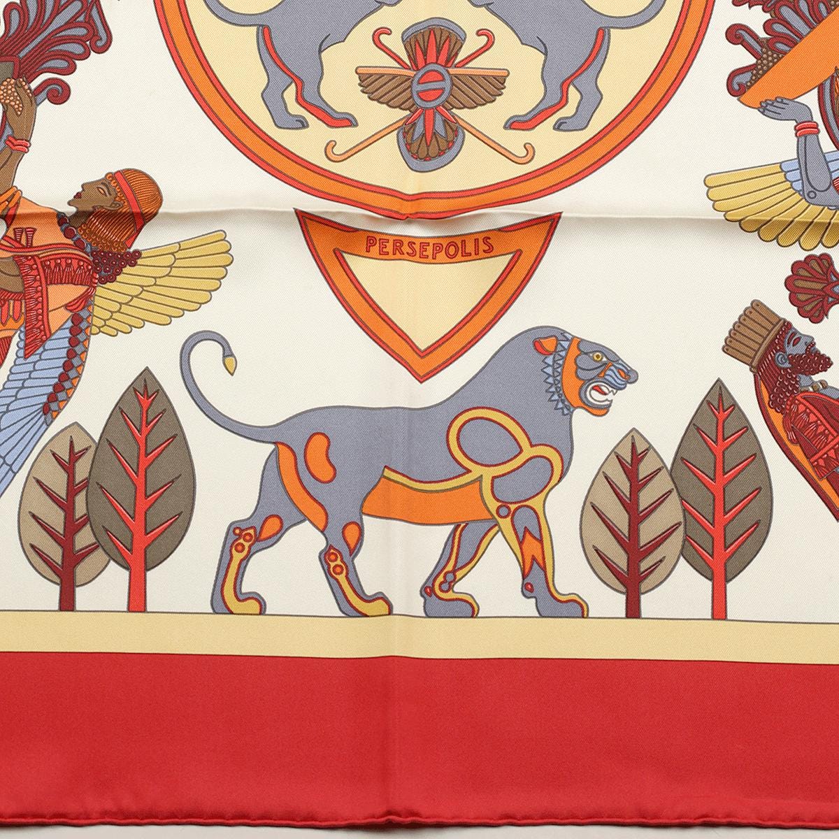 Hermes Scarf "Persepolis" by Sophie Koechlin 90cm Silk | Carre Foulard