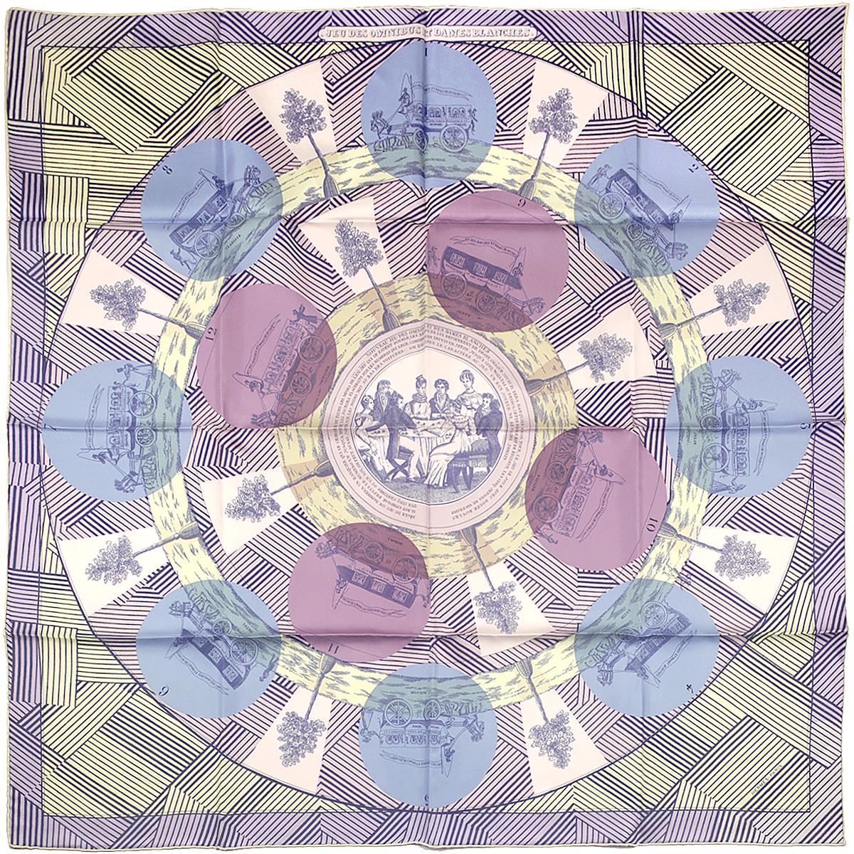 HERMES ガヴロッシュ　JEU DES OMNIBUS REMIX Hermes Scarf 