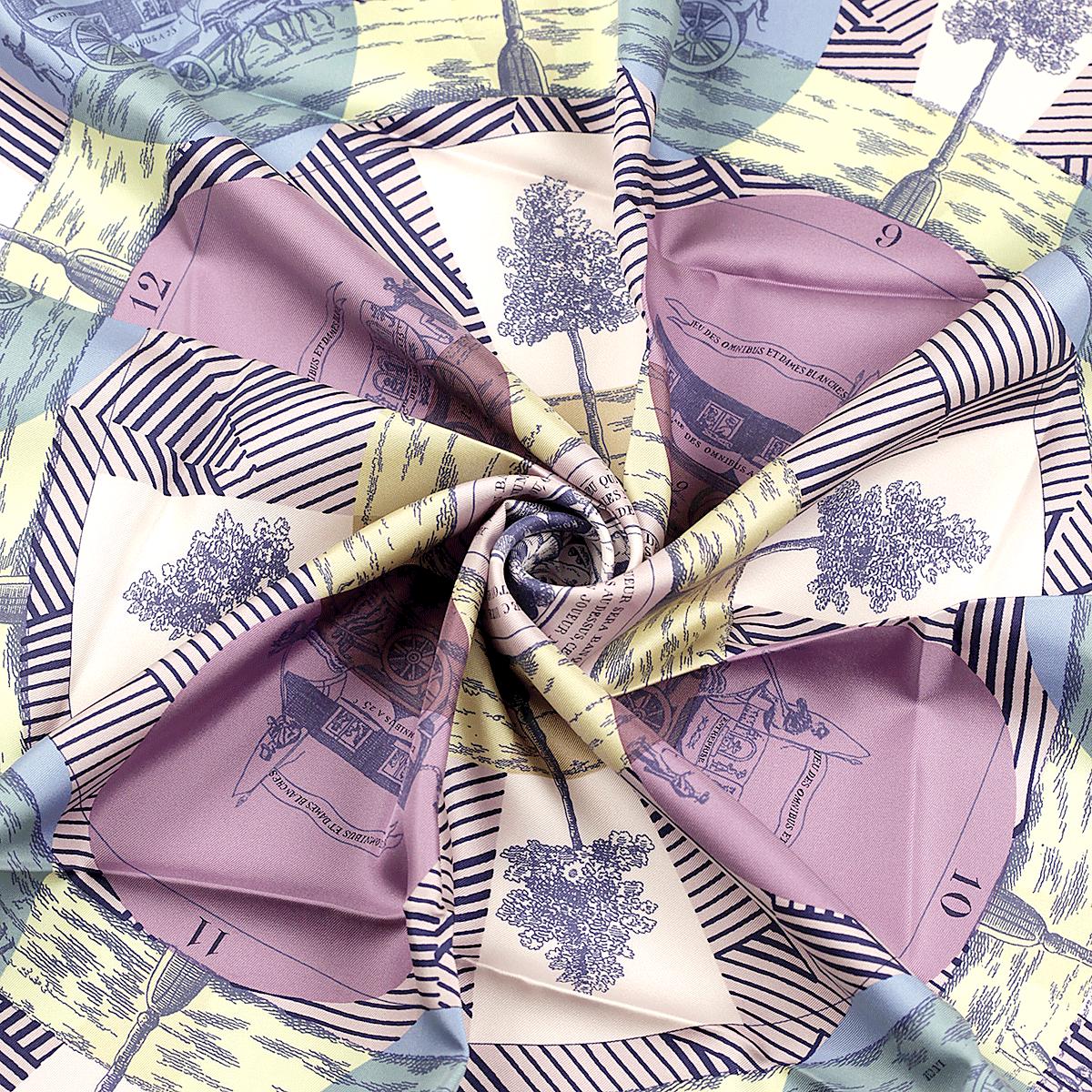 Hermes Scarf "Jeu des Omnibus Remix" by Giancarlo Pagni 90cm Silk | Foulard Carre