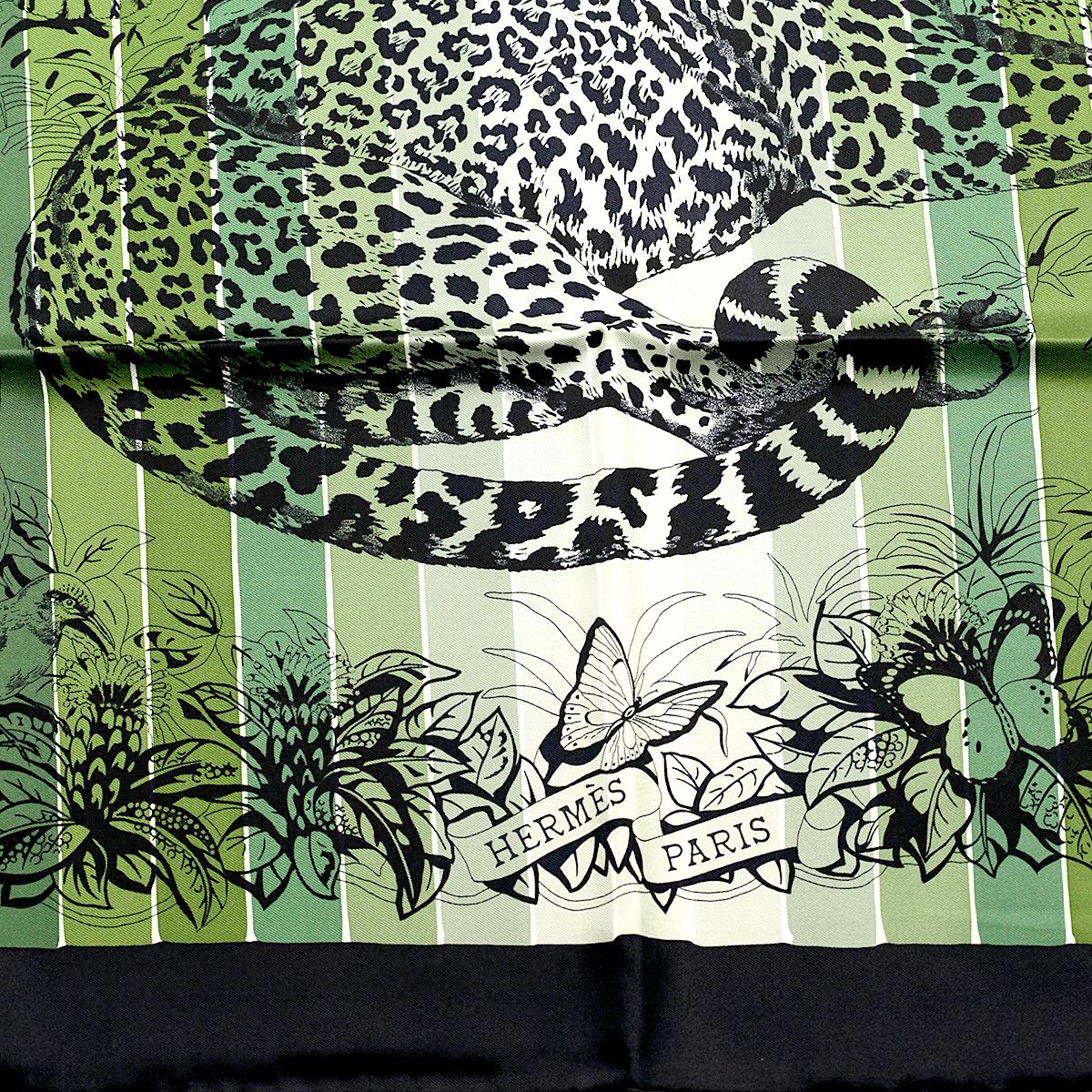 Hermes Scarf "Jungle Love" by Robert Dallet 90cm Silk