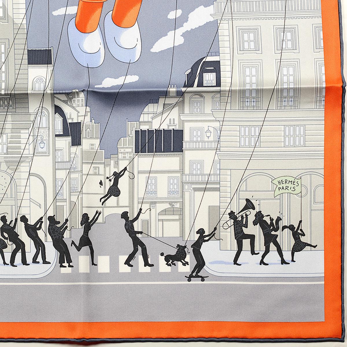 Hermes Scarf "Hermès Parade" by Jonathon Burton 90cm Silk | Carre Foulard