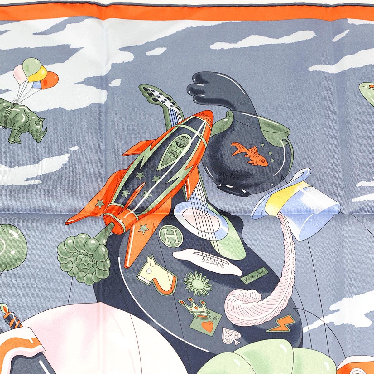 Hermes Scarf "Hermès Parade" by Jonathon Burton 90cm Silk | Carre Foulard