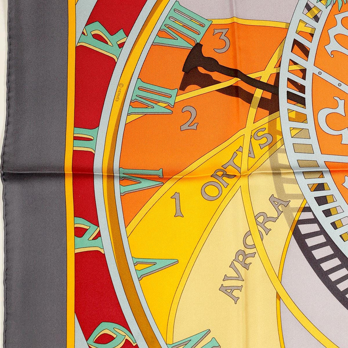 Hermes Scarf "Mecanique du Temps" by Loic Dubigeon 90cm Silk | Carre