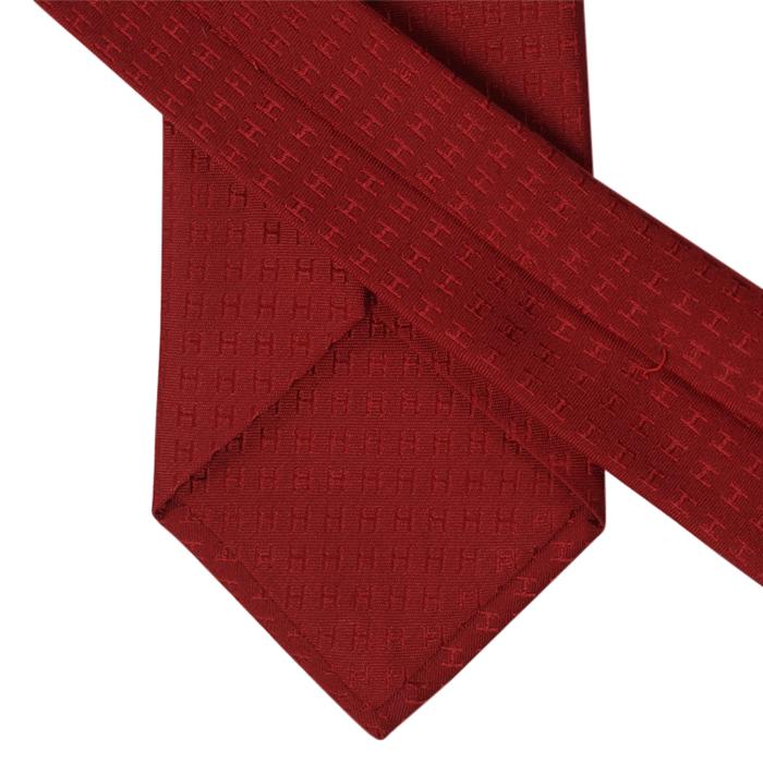 Hermes Men's Silk Tie Faconnee H Jacquard Necktie | Necktie Cravate