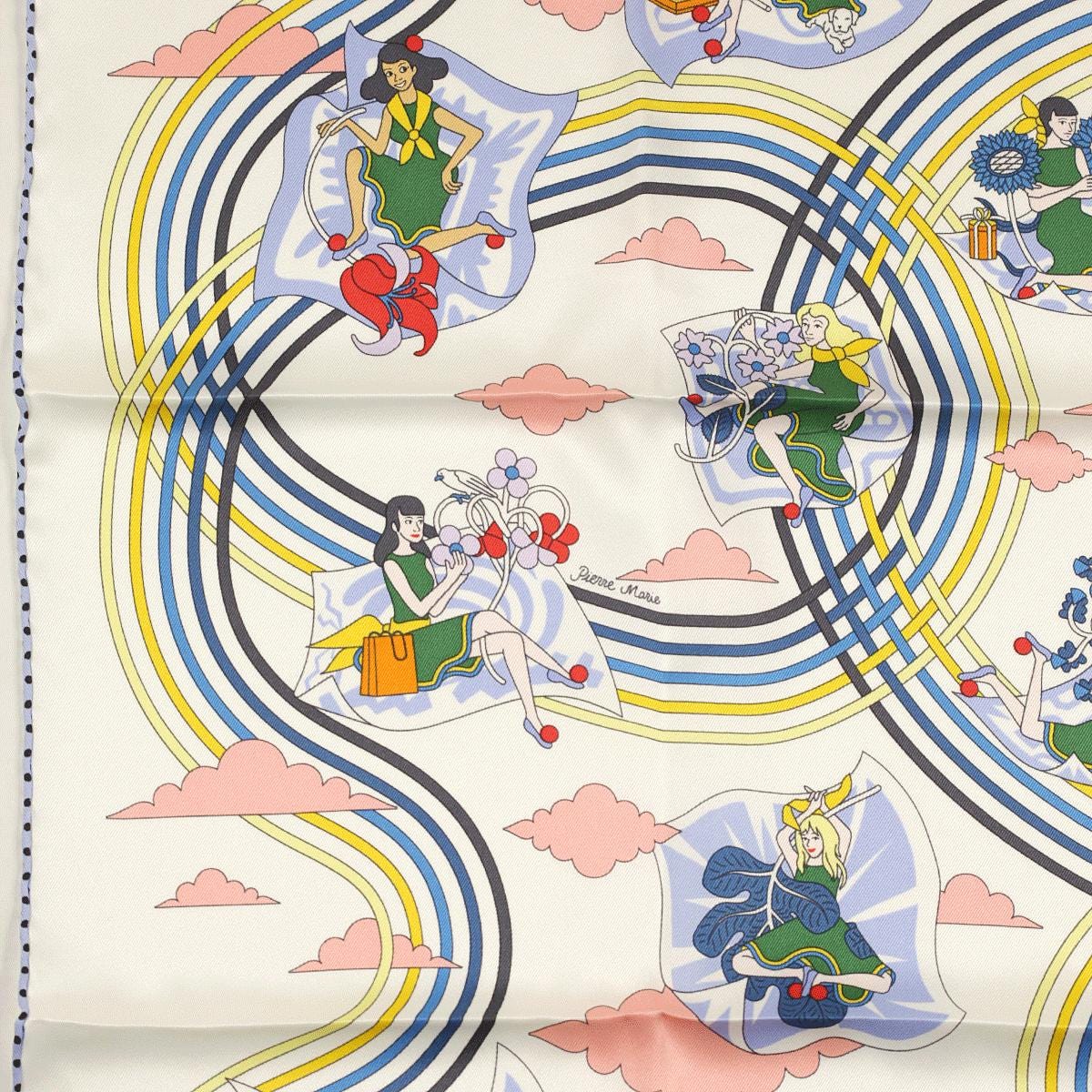 Hermes Scarf "Carres Volants" by Pierre Marie 70cm Silk | Carre Foulard